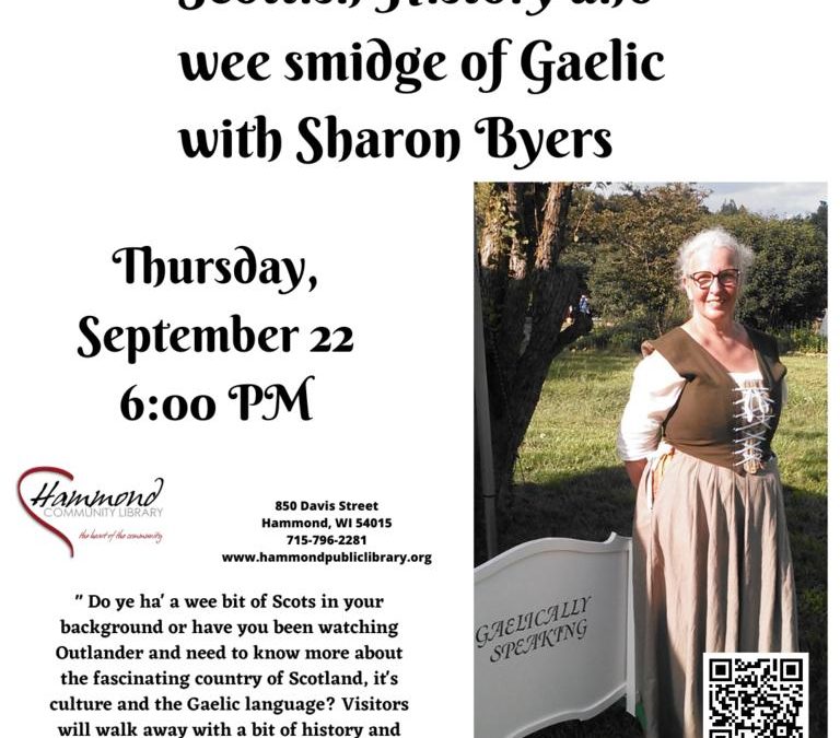 Scottish History and a wee smidge of Gaelic with Sharon Byers
