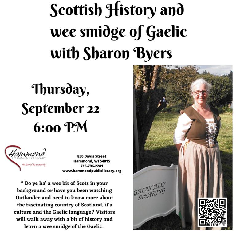 Scottish History and wee smidge of Gaelic with Sharon Byers