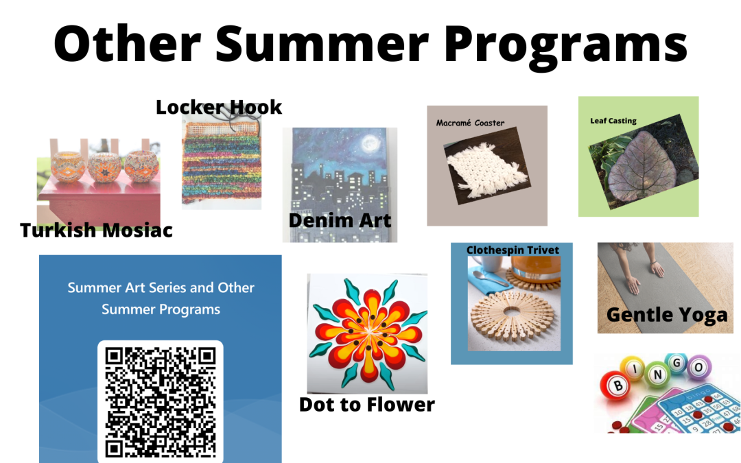 Summer Art Series and Other Summer Programs