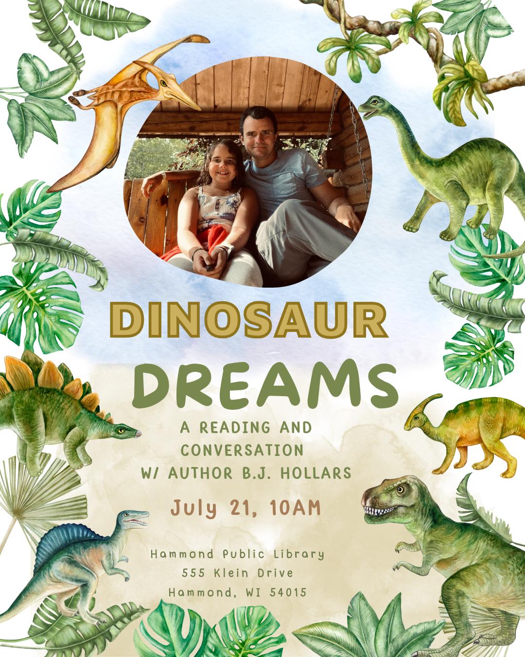 Dinosaur Dreams Author Visit from B.J. Hollar--Dinosaur Dreams
