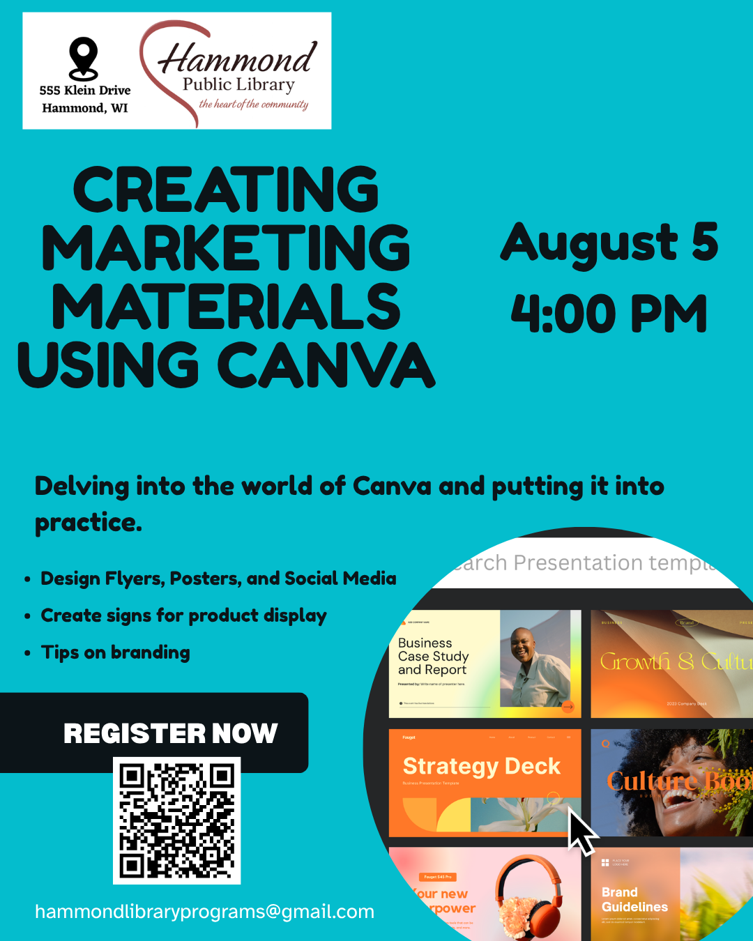Creating Marketing Materials using Canva